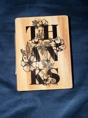 Thanks Floral Wood Stamp By Recollections For Crafts & Scrapbooking